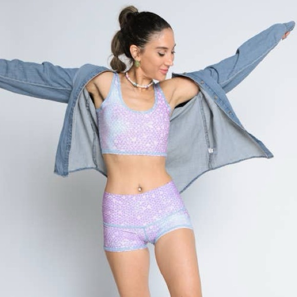 Teeki Bundle Mermaid Fairy Queen Lavender Lover Tank & Short Set - Picture 1 of 9